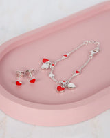 Follow Your Heart Red  Earrings