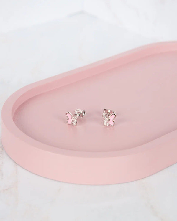 Pink Butterfly Earrings