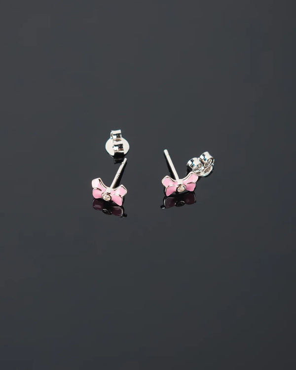 Pink baby bow earrings